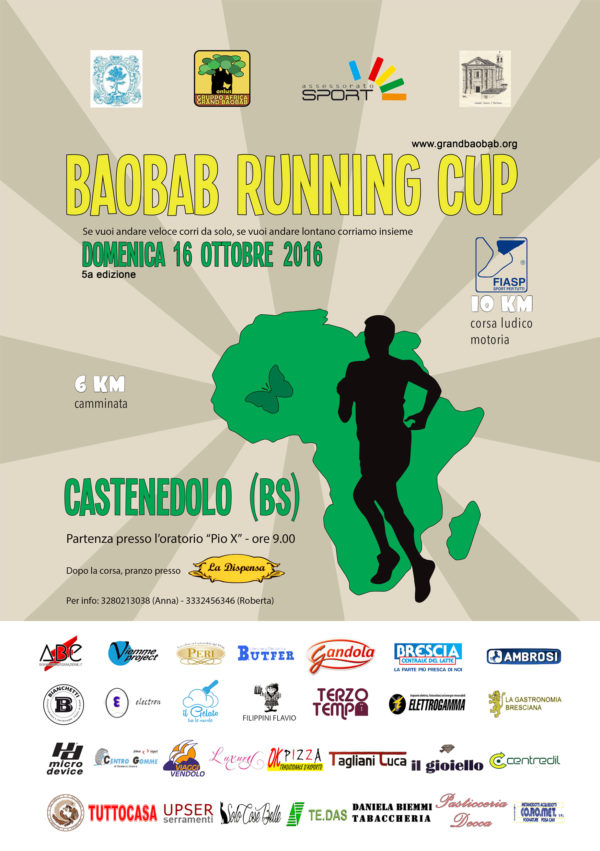 Baobab Runnig Cup – CASTENEDOLO – 16 OTTOBRE 2016