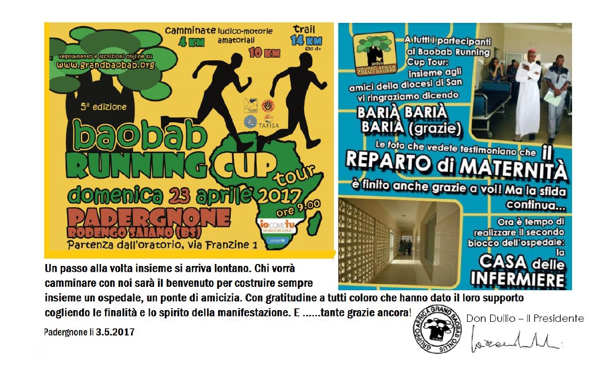 Baobab Runnig Cup – Grazie a tutti!