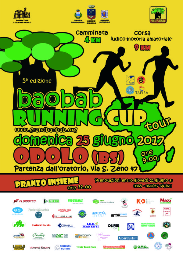 Baobab Runnig Cup – ODOLO – 25 GIUGNO 2017