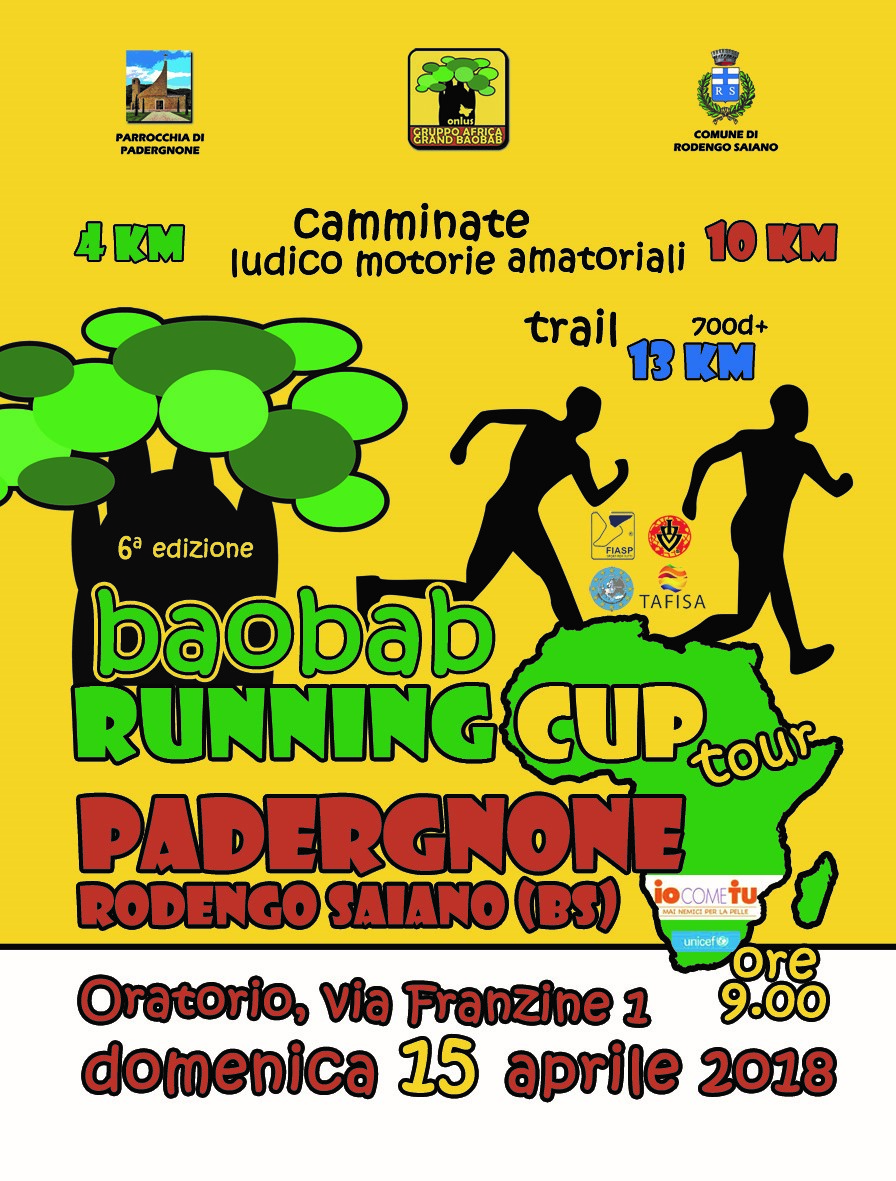 Baobab Running Cup: Ringraziamenti e fotografie